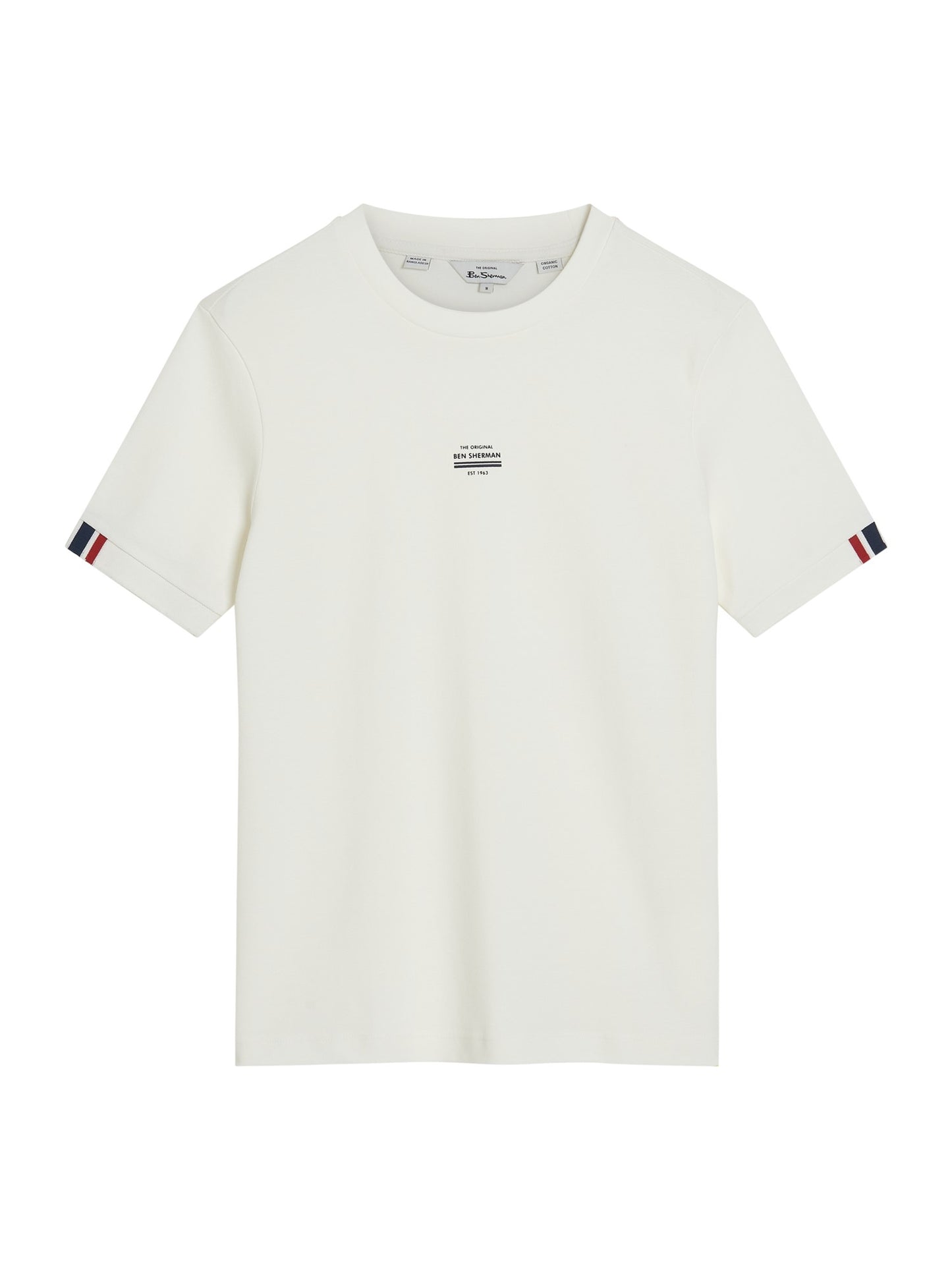 Ben Sherman Tipped Pique Tee Snow White