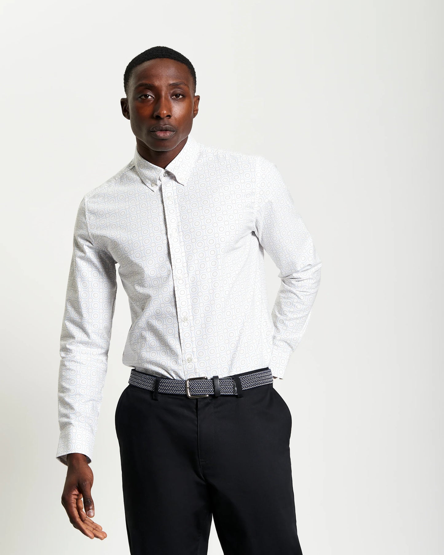 Ben Sherman Stipple Spot Long Sleeve Shirt
