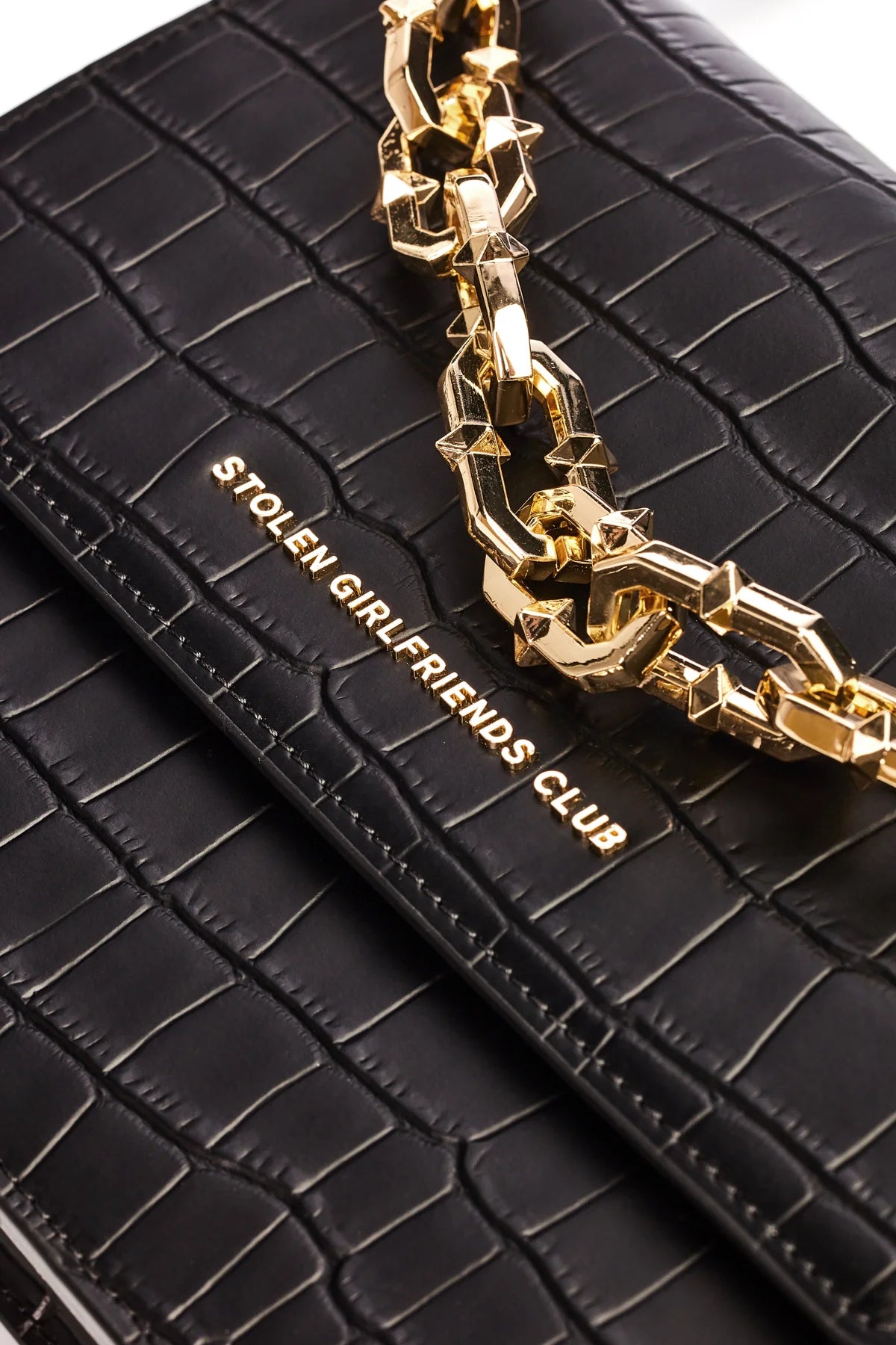 Stolen Girlfriends Club Big Trouble Bag Matte Black/Gold
