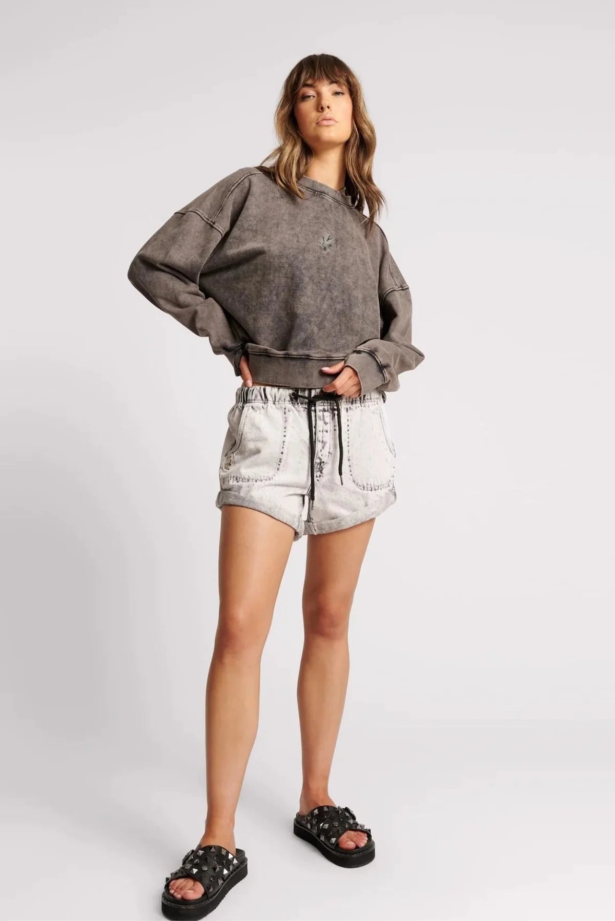 One Teaspoon Charcoal Bower Bird Retro Sweater – Shed Boutique Style