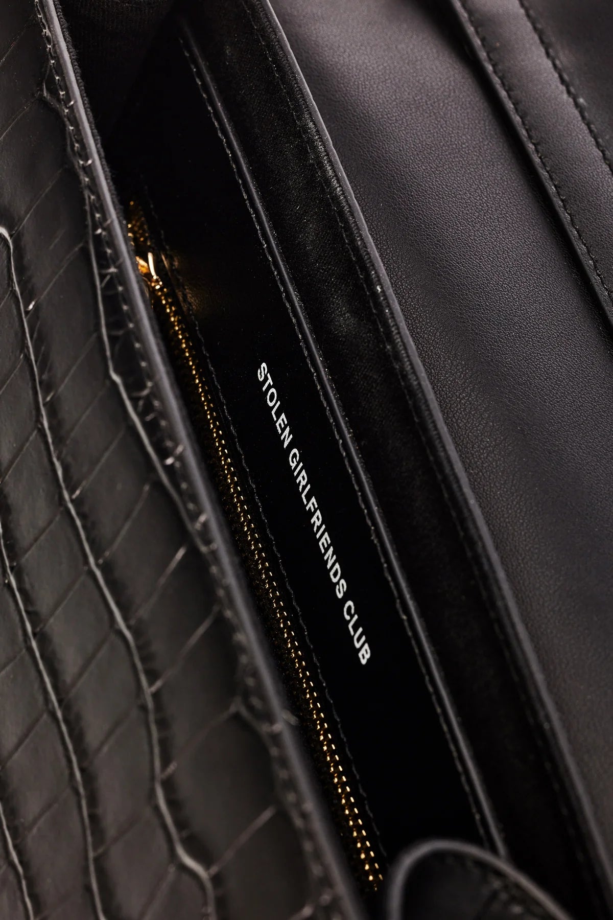 Stolen Girlfriends Club Big Trouble Bag Matte Black/Gold