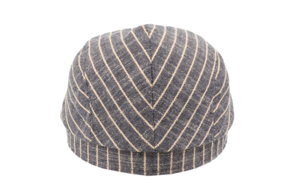 Hills Hat Linen Stripe Driving Cap