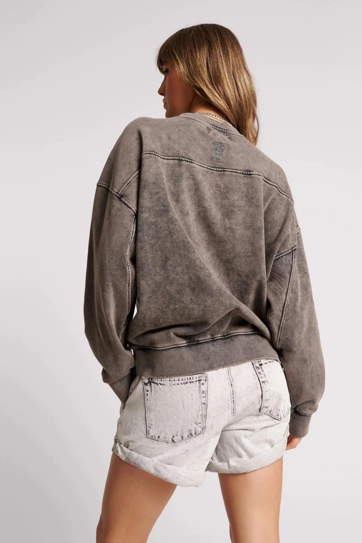 One Teaspoon Charcoal Bower Bird Retro Sweater