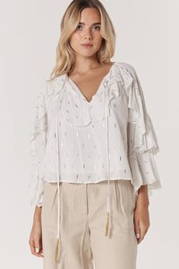 Fate & Becker Delia Ruffle Top