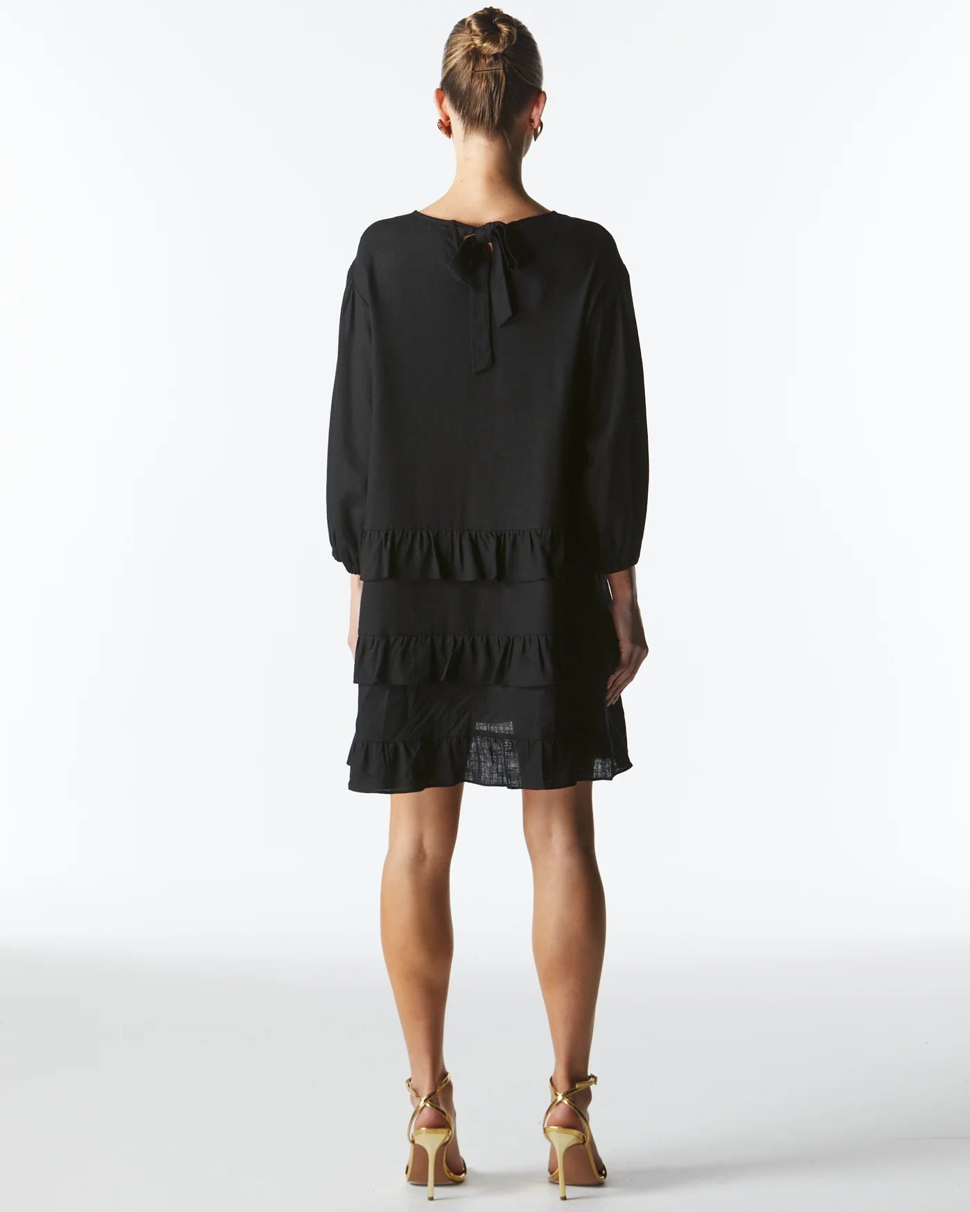 Fate & Becker Midsummer Ruffle Long Sleeve Mini Dress