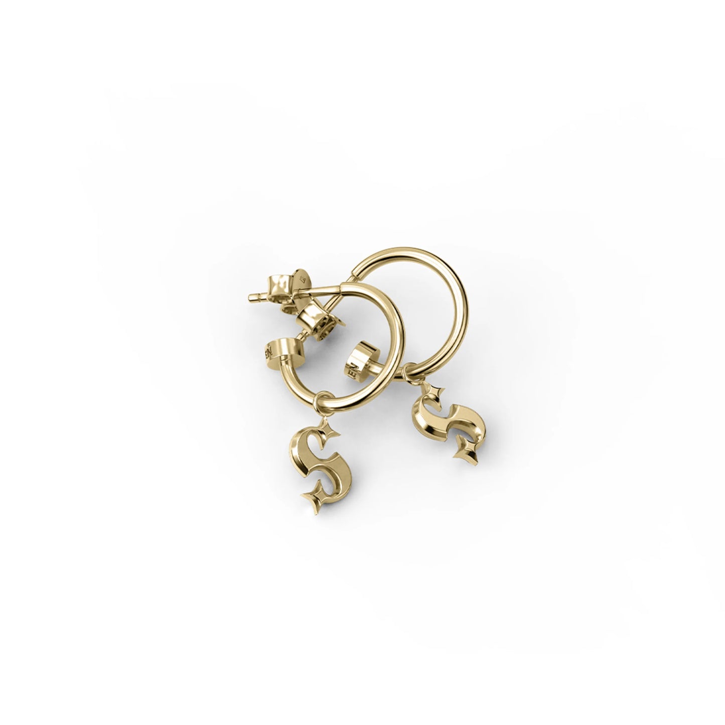Stolen Girlfriend Hidden Heart Anchor Sleeper in Gold or Silver