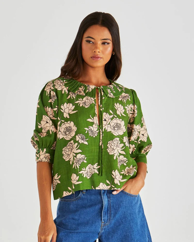 SASS Antonie Pleated Blouse