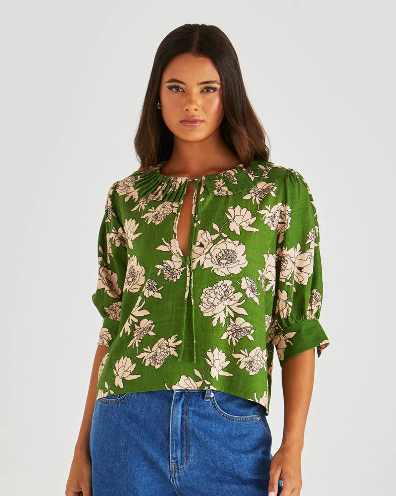 SASS Antonie Pleated Blouse