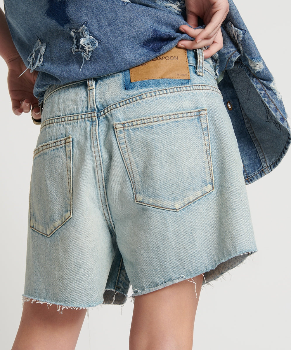 One Teaspoon Kansas Blue Super Relaxed Shaker Short