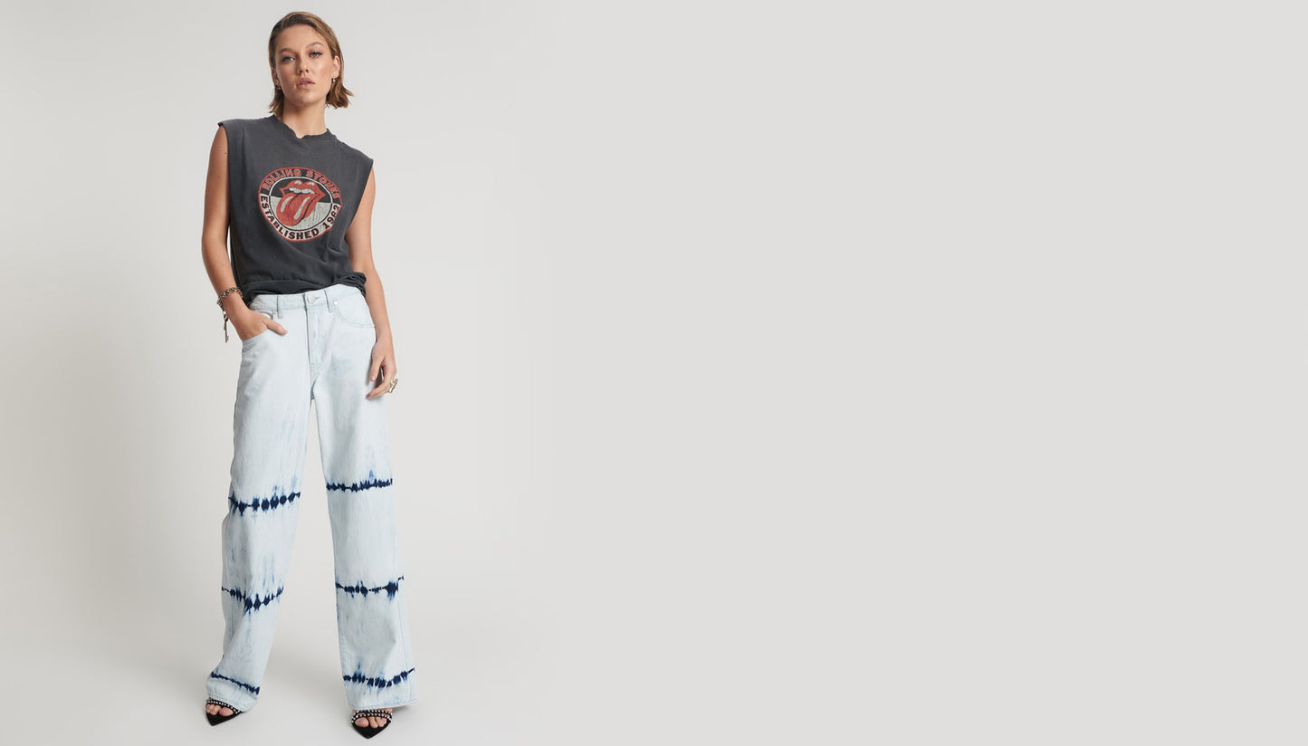 One Teaspoon Bleach Out Jackson MW WL Jeans