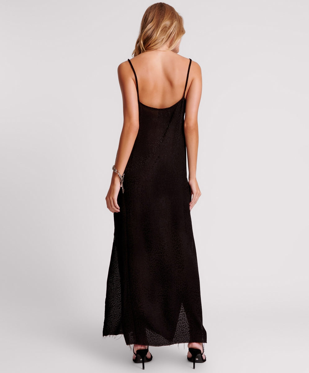 One Teaspoon Animal Jacquard Maxi Slip Dress