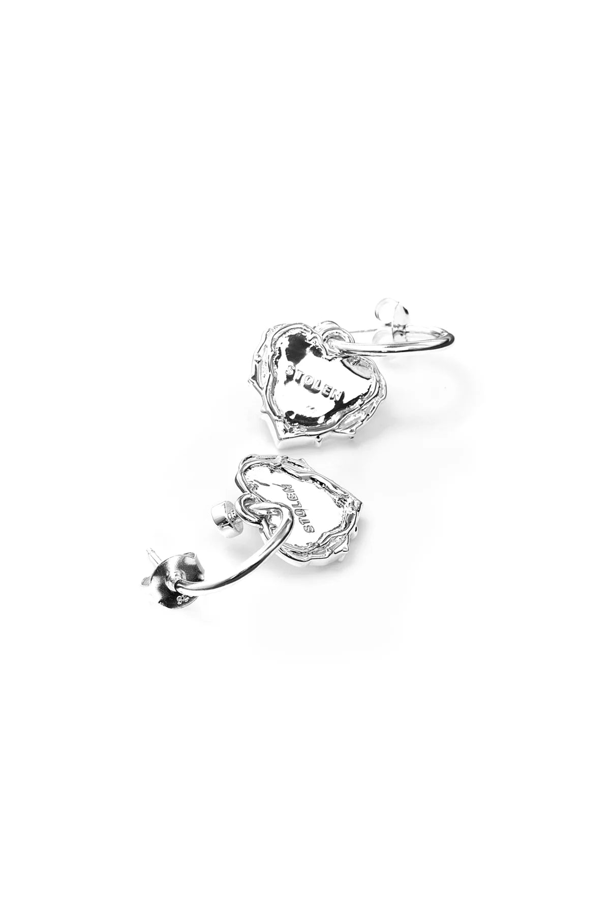 Stolen Girlfriends Club Thorned Heart Anchor Sleepers Stirling Silver