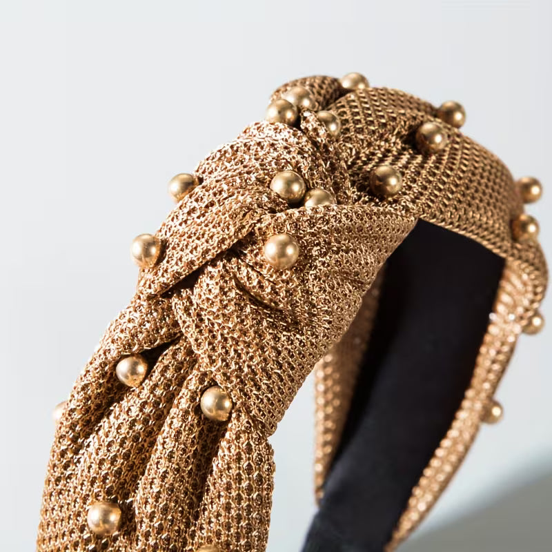 Sisters Matter Knotted Pearl Headbands