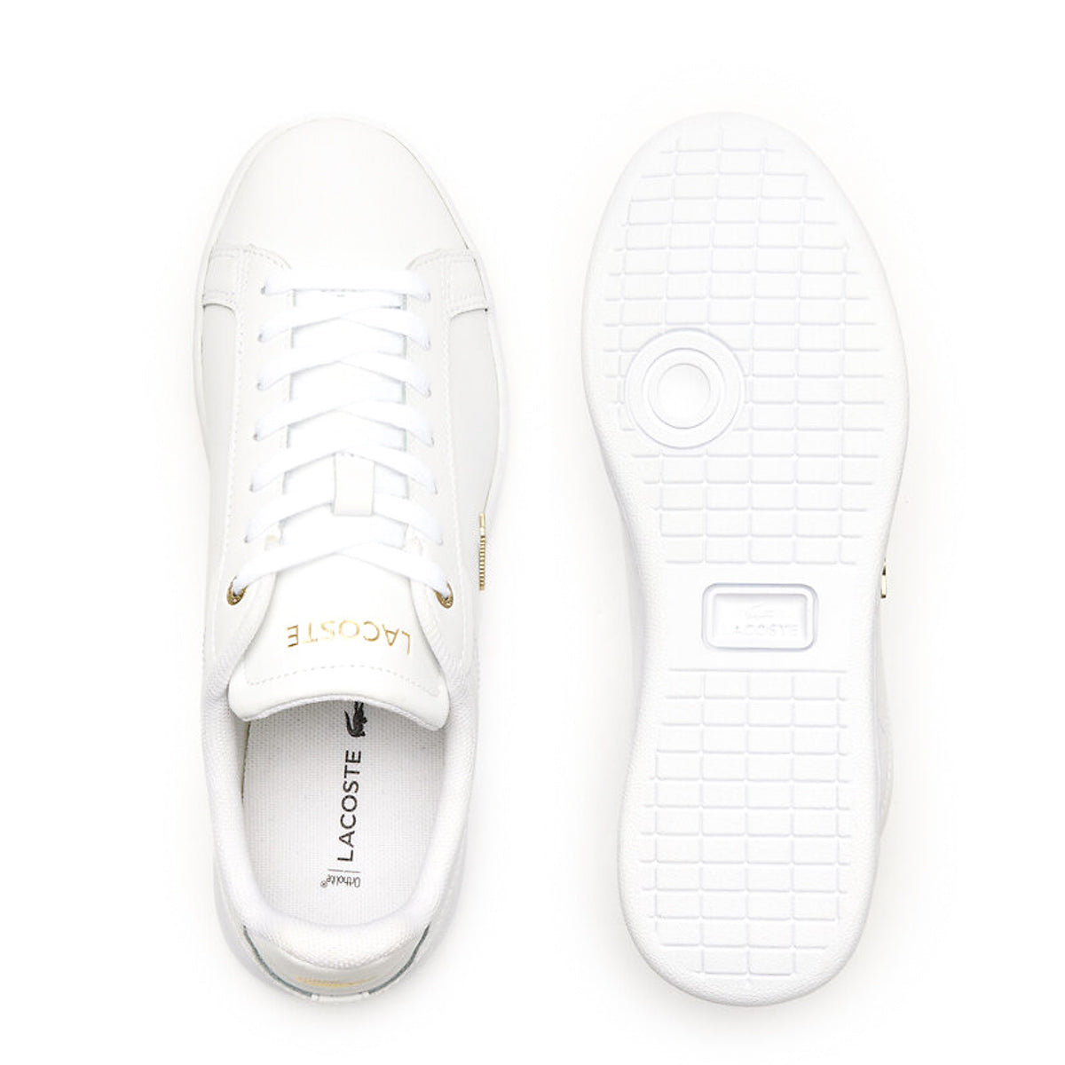 Lacoste Carnaby Pro White/Gold Leather