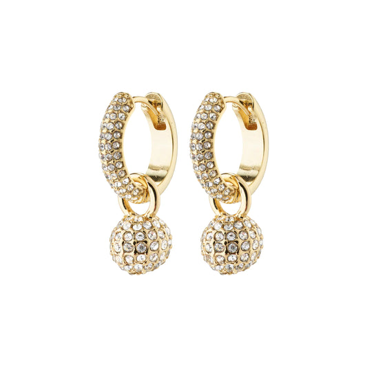 Pilgrim Edtli Crystal Hoop Earrings