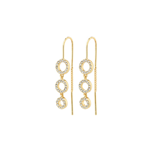 Pilgrim Rogue Recycled Crystal Chain Earrings