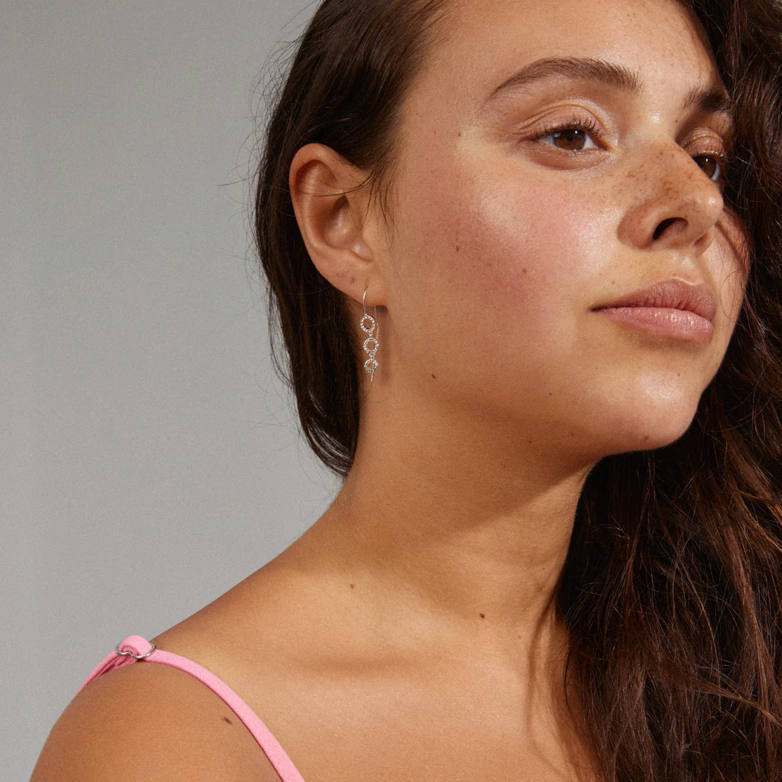 Pilgrim Rogue Recycled Crystal Chain Earrings