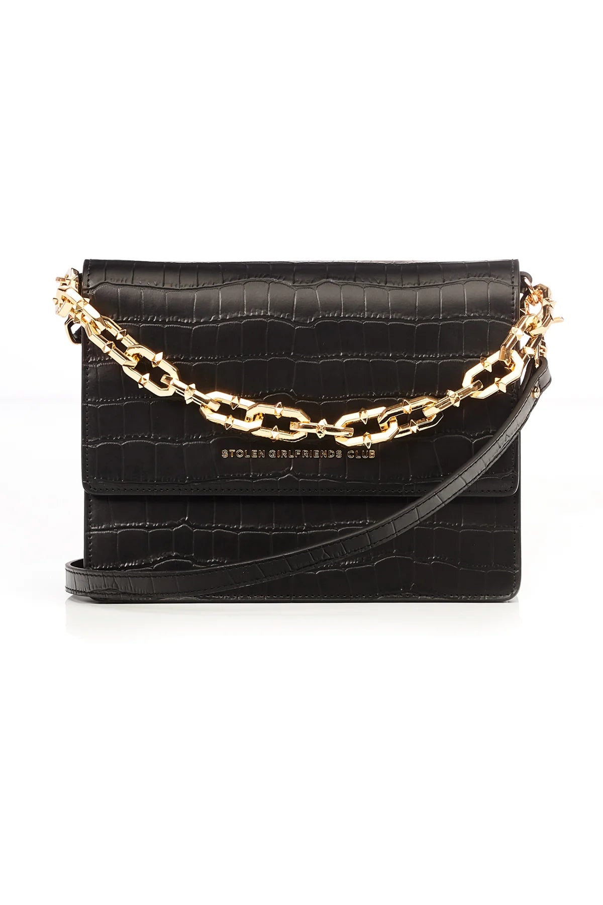 Stolen Girlfriends Club Big Trouble Bag Matte Black/Gold