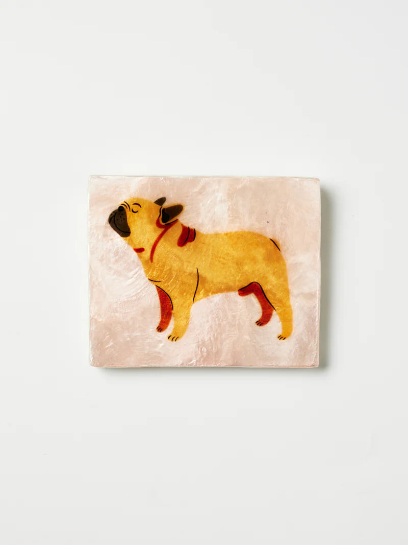Jones & Co Pup Frenchie Tile