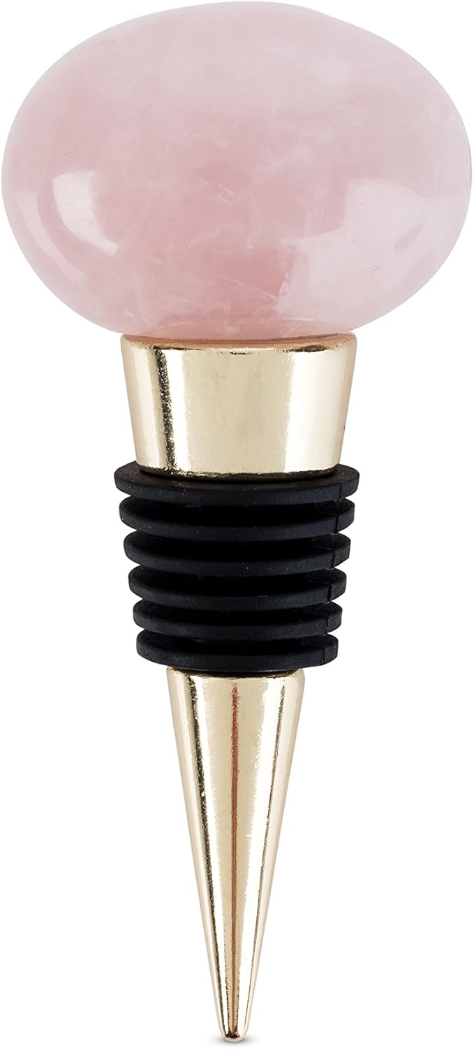 Twine Living Co Rose Quartz Bottle Stopper