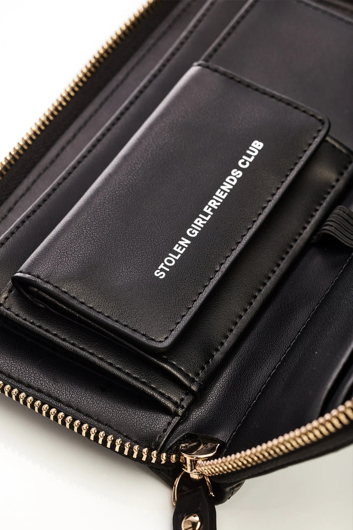 Stolen Girlfriends Club Big Trouble Wallet Matte Black/Gold