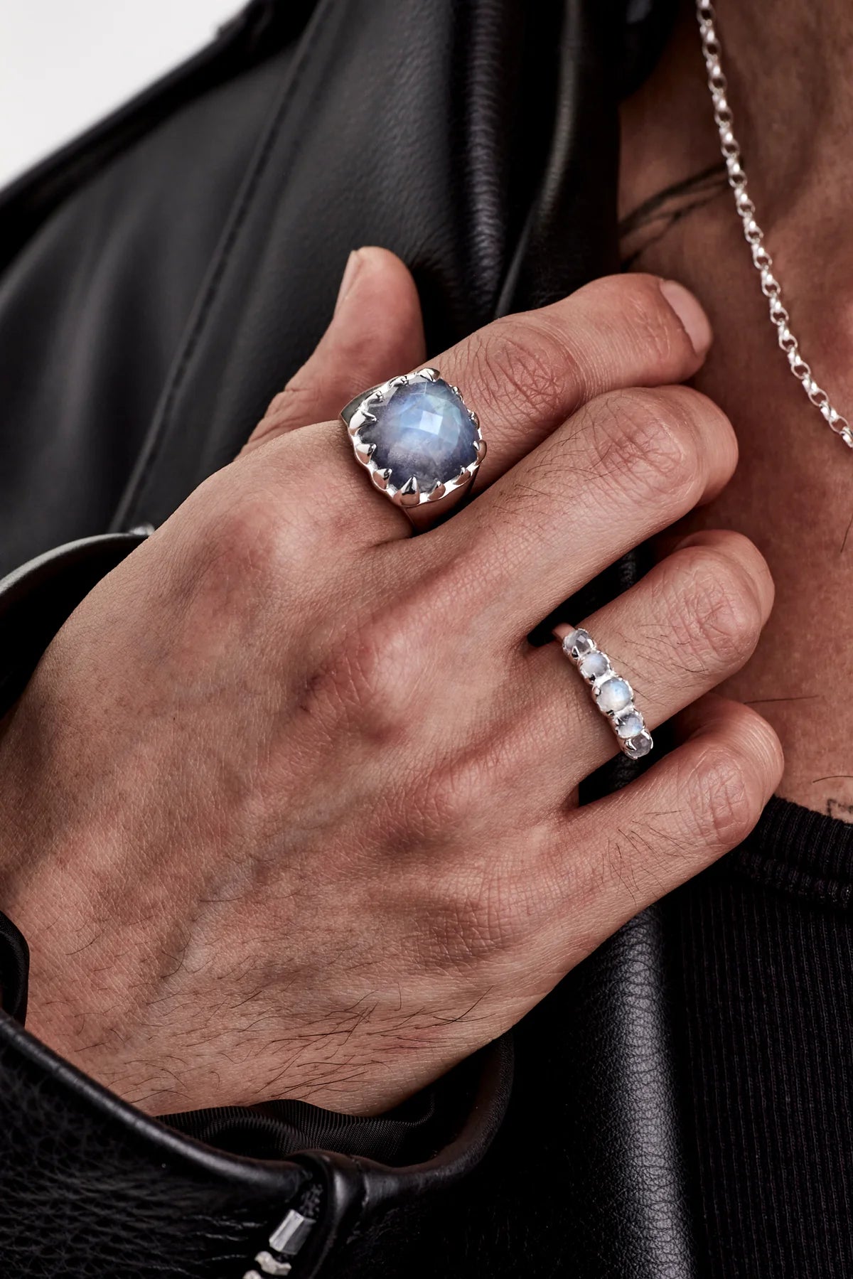 Stolen Girlfriends Club Claw Ring Moonstone