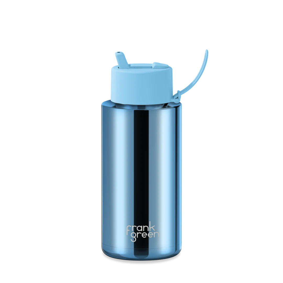 Frank Green 34oz SSC Reusable Bottle Chrome