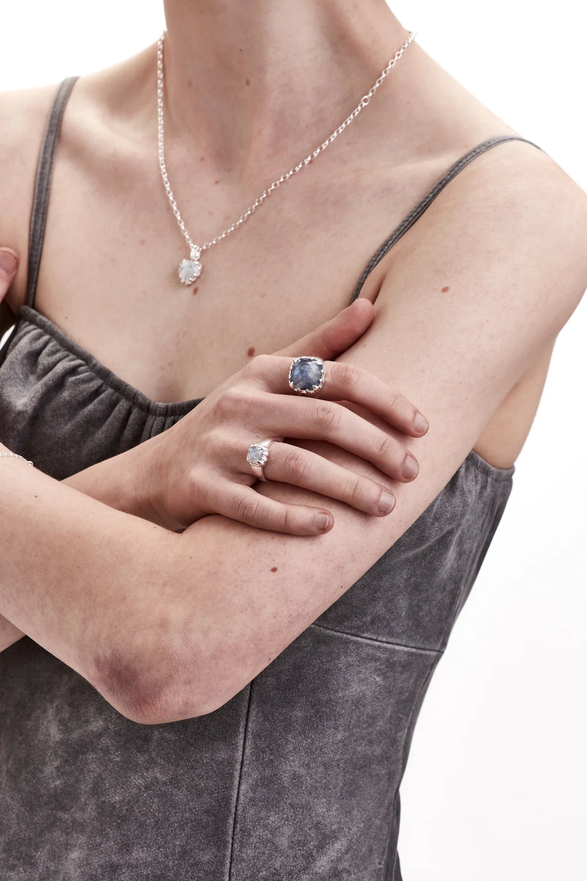 Stolen Girlfriends Club Claw Ring Moonstone