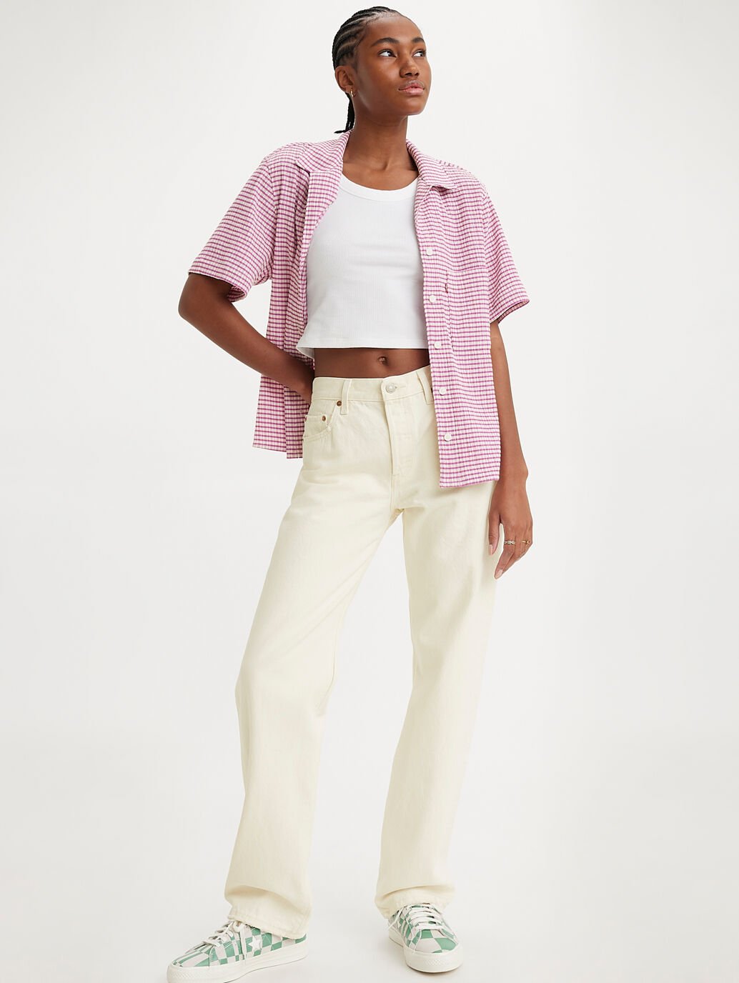 Levi's Women's 501 '90s Jean - Ecru Booper