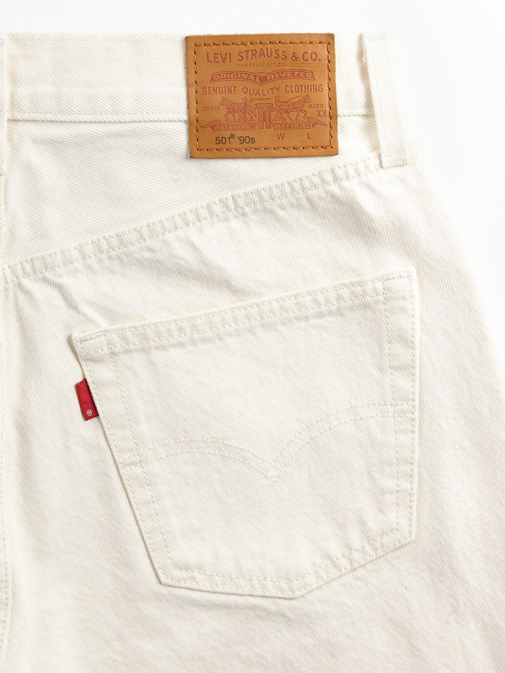 Levi's Women's 501 '90s Jean - Ecru Booper