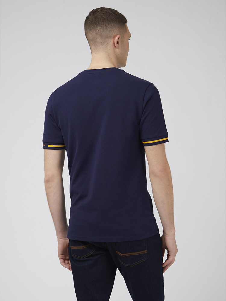 Ben Sherman Pique Tee Marine