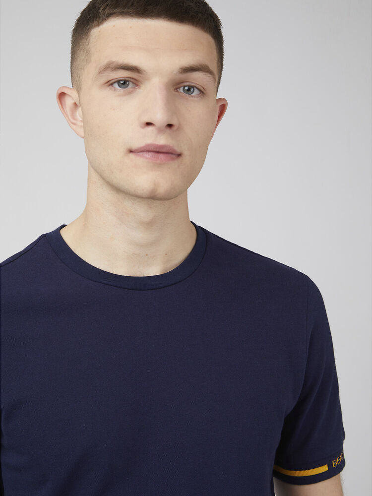 Ben Sherman Pique Tee Marine
