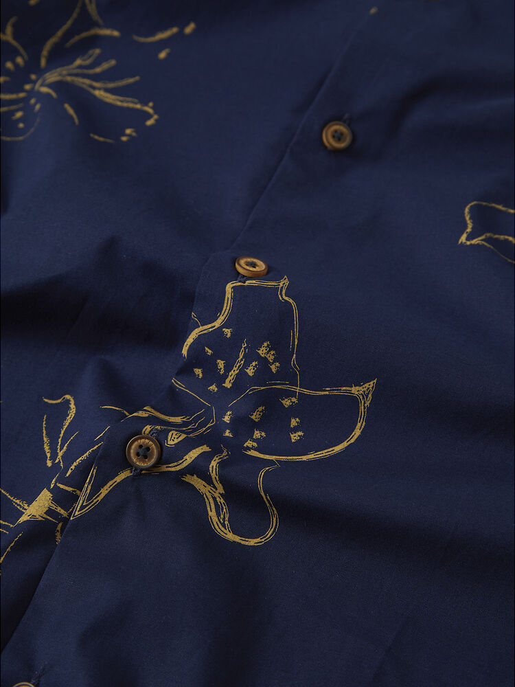 Ben Sherman Linear Floral Print Shirt