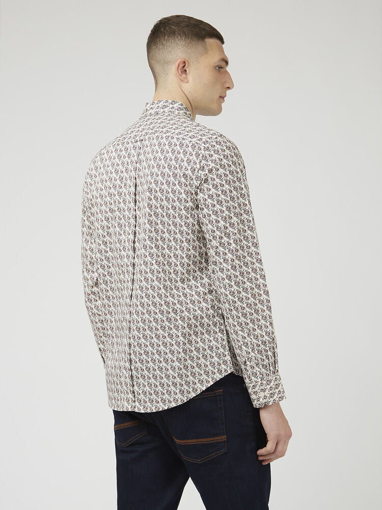 Ben Sherman Block Botanical Print Shirt