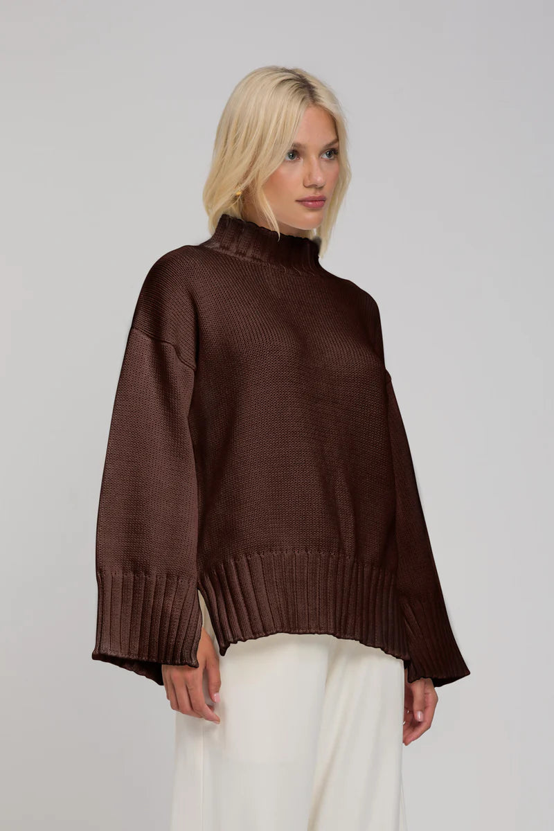 Blak Bring It Back Jumper in Chocolate