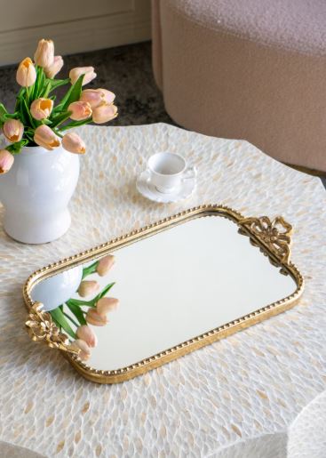 Rembrandt Gold Mirror Tray