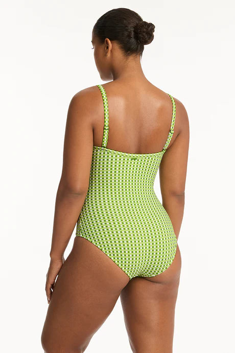 Sea Level Checkmate Twist Front One Piece