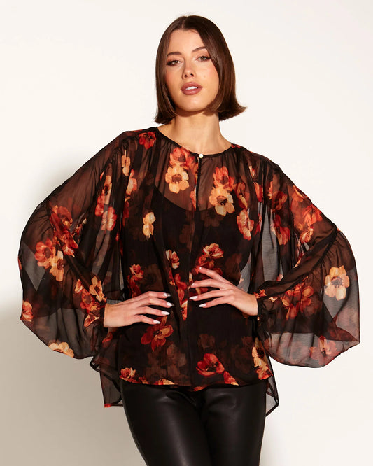 Fate+Becker Bloom Batwing Sleeve Shirt
