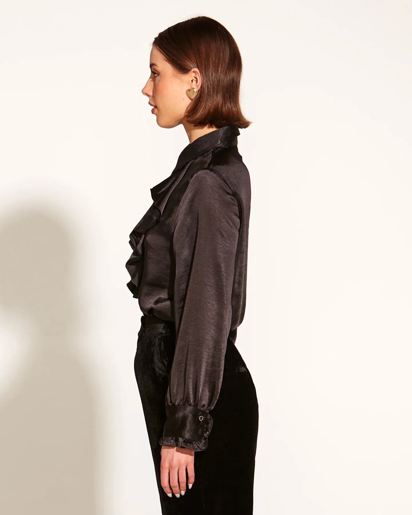 Fate+Becker Only She Knows Ruffle Shirt