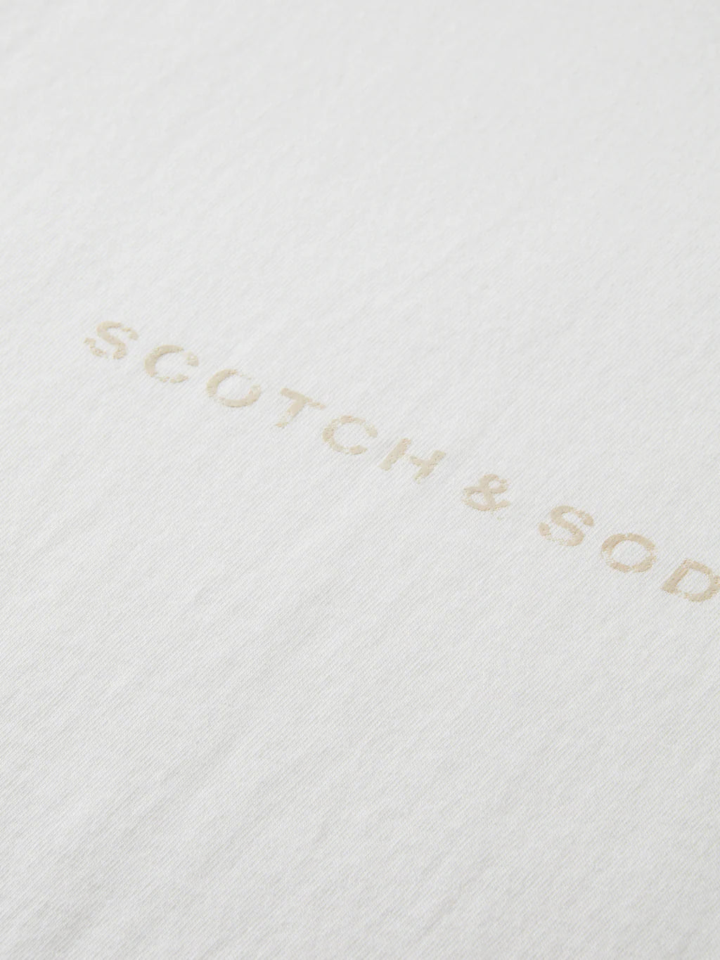 Scotch & Soda Tee Logo Front in Black or White