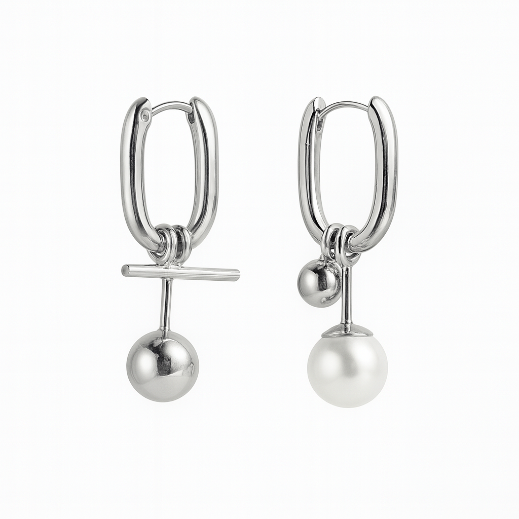 Me The Label Irregular Charm Earrings