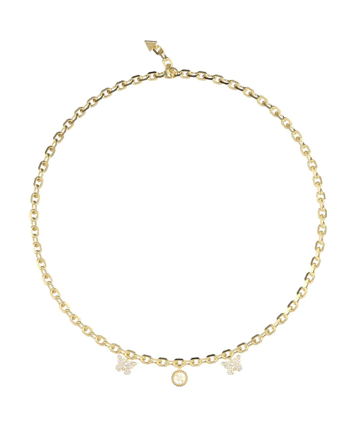 Guess Necklace Borboleta 4G Charm Gold