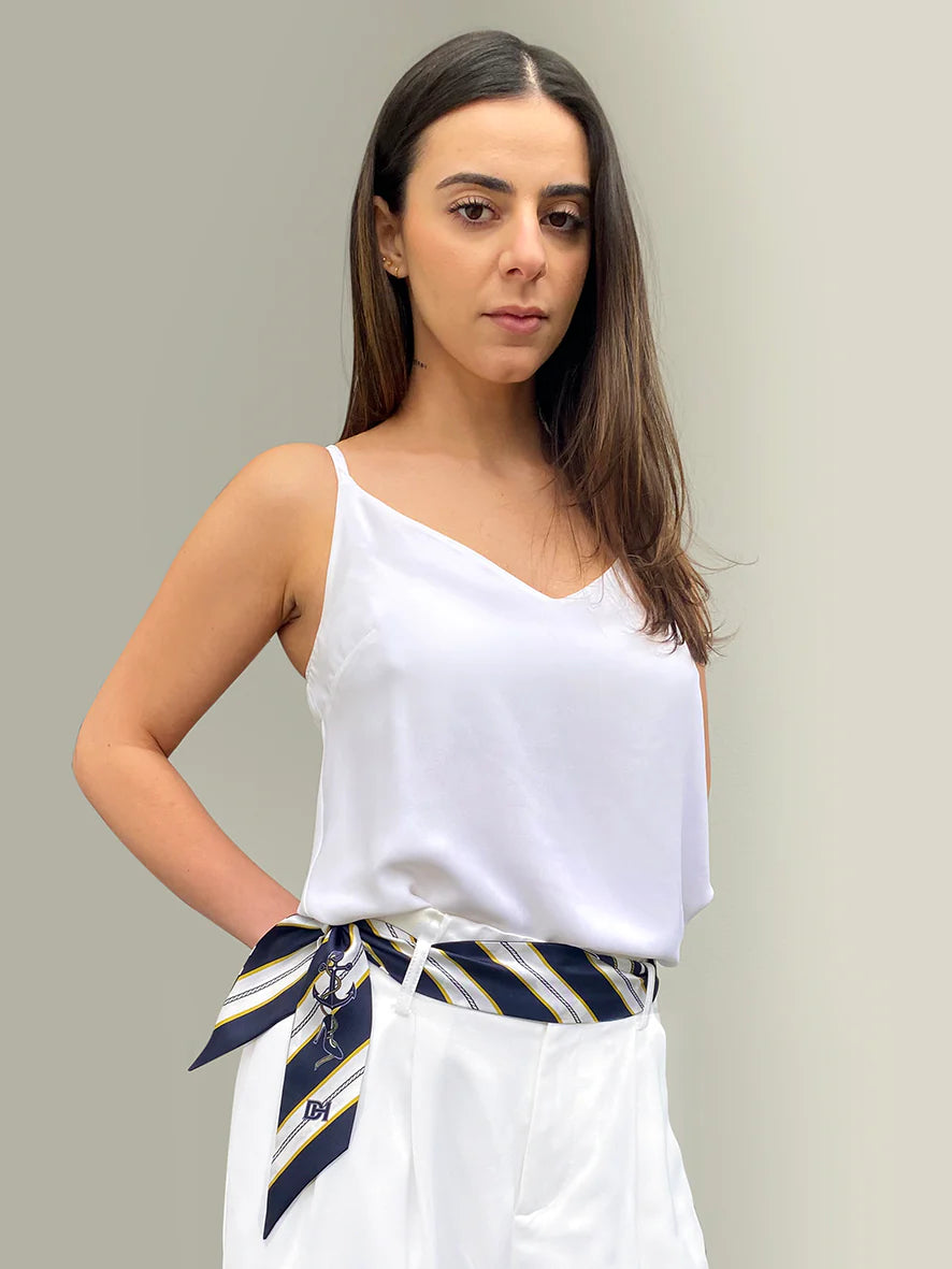 Dark Hampton Silk Twilly