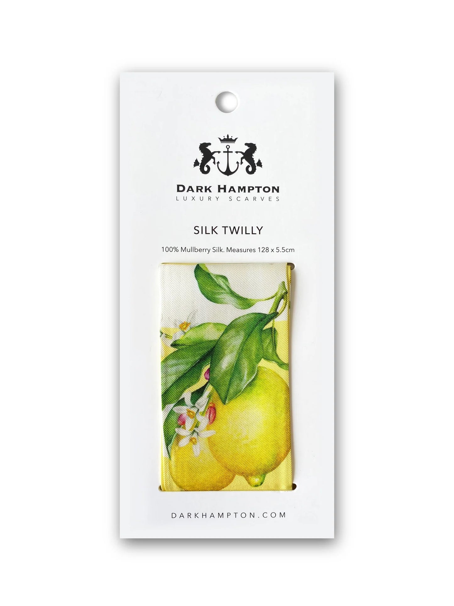 Dark Hampton Silk Twilly