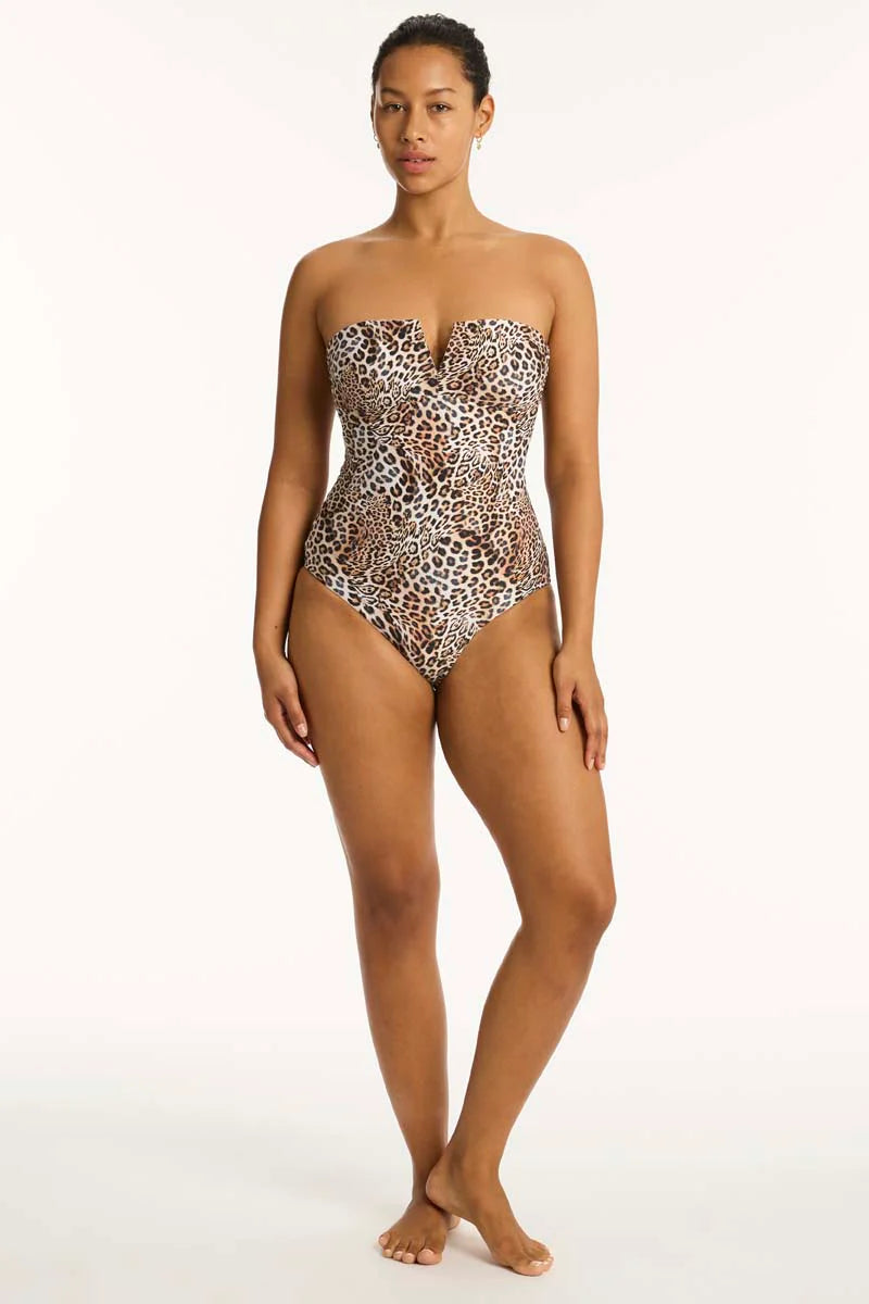 Sea Level Congo V Bandeau One Piece
