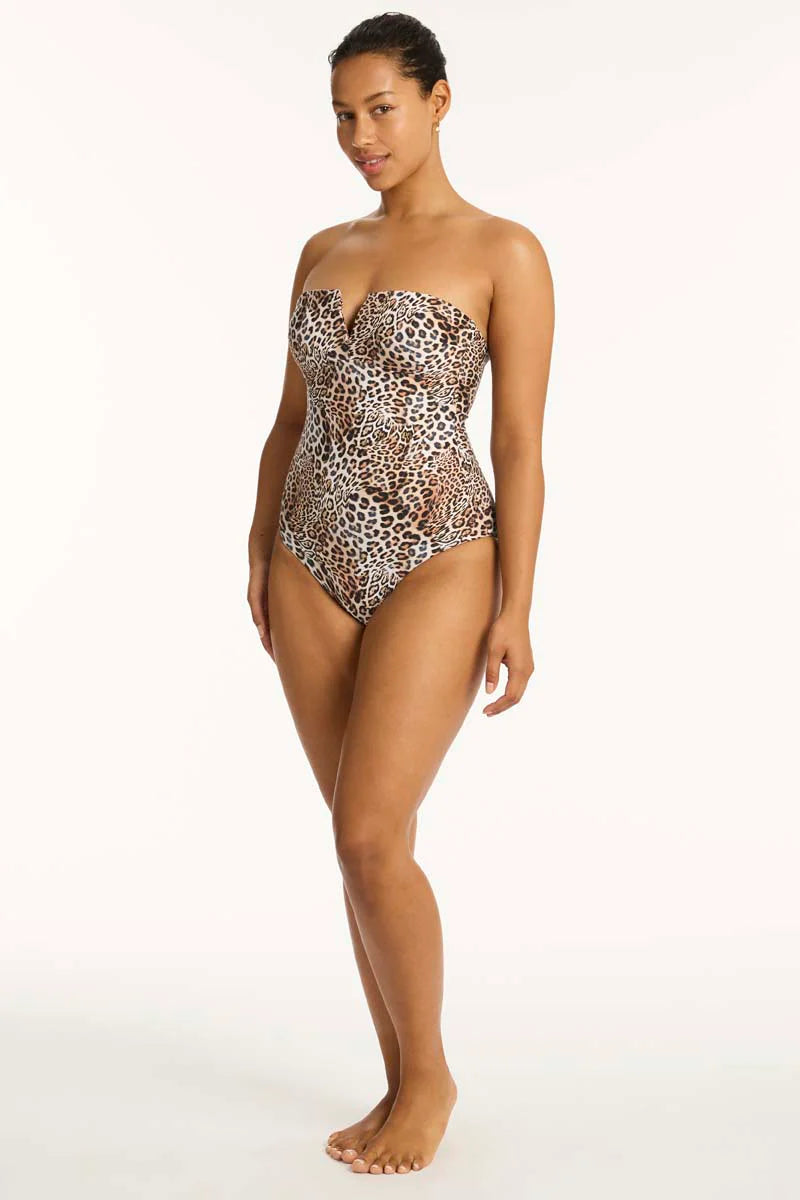 Sea Level Congo V Bandeau One Piece