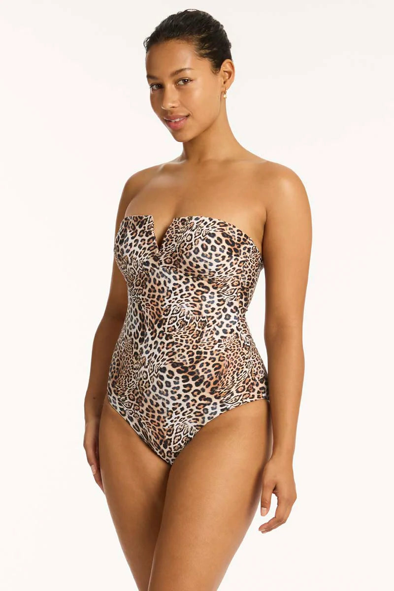 Sea Level Congo V Bandeau One Piece