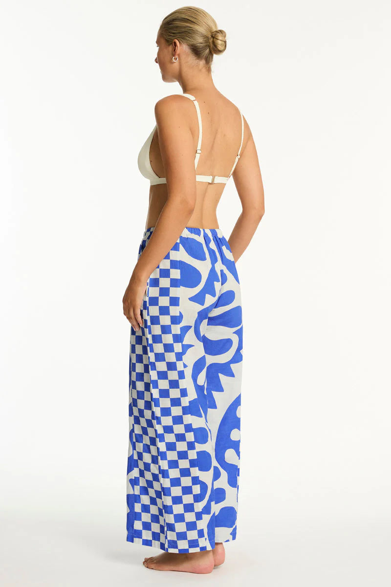 Sea Level Seascape Paneled Pant