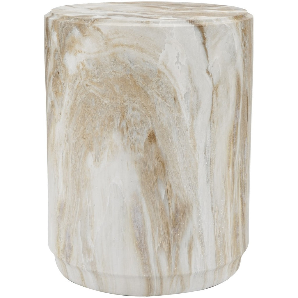 Rembrandt Faux Marble Stool/Side Table