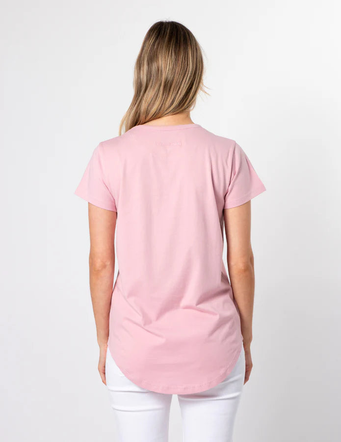 Stella+Gemma T-Shirt - Blush Red Chevron